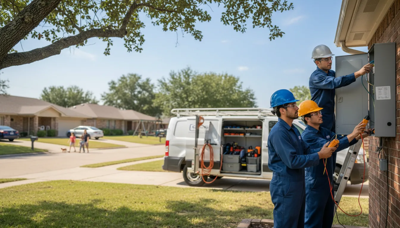 Certified electrician providing emergency electrical services in Coalgate, OK